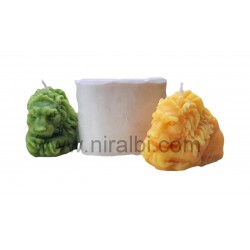 Lion Design Silicon candle Mould-candle weight- 44 gm- Niral Industries