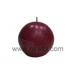 3 Inch Plain Ball Silicone Candle Mould , H - 6.6 Cm , D - 7.3 Cm