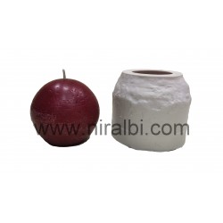 3 Inch Plain Ball Silicone Candle Mould, Cw - 180 Gm