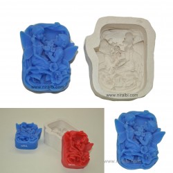 Niral Rubber Boy and Girl / Floral Fairy/ Love Soap Mould weight - 85 gm