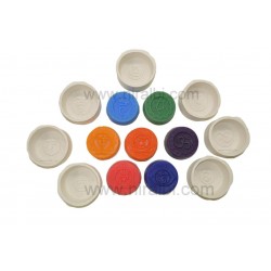Niral Special 7 Chakras Silicone Soap Mould, Soap Wt - 85 gm per