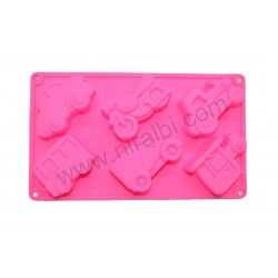 SP32124-Vehical  Soap Silicone Mould  Niral Industries- height- 2.5 cm