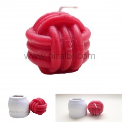 Wool Ball Candle Mould, Niral Rubber Silicone Mold - SL764