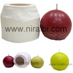 2 Inch Plain Ball Silicone Candle Mould - SL781
