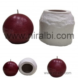 3 Inch Plain Ball Silicone Candle Mould - SL783
