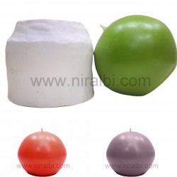 4 Inch Plain Ball Silicone Candle Mould - SL785