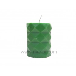 SL750 - Diamond Cut Small Pillar Mould, Niral Industries, Candle W - 170 gm