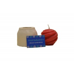 Spiral Ball Candle Mould, Niral Rubber Silicone Mold - SL763