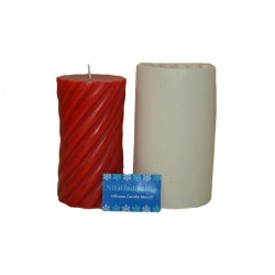 Silicone Line Design Pillar Candle Mould