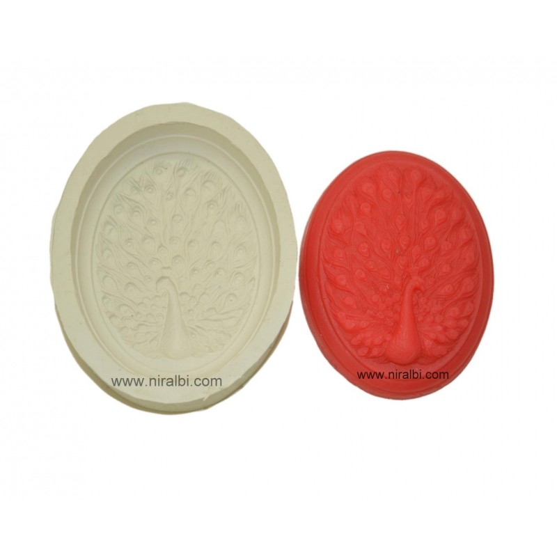 Peacock Rubber Soap Making Mould Peacock Rubber Soap Making Mould