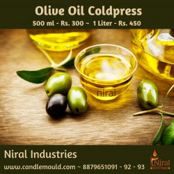 Olive Oil - 500 ml - 1 Liter. Carrier Oil - Niral Industries