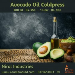 Avocado Oil 500 ml - 1 Liter. Carrier Oil - Niral Industries.