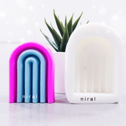 Rainbow Arch Design Candle Craft Mould HBY832 Niral Industries candle molds moulds