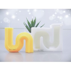 Abstract Curves Design Candle Craft Mould HBY834 Niral Industries Candle Molds Moulds