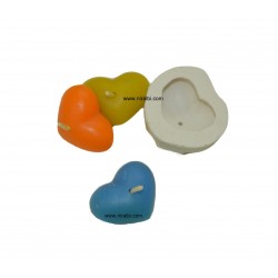 HBY210 - Niral Industries, Tiny Heart Silicone Candle Mould, Candle Wt - 8 gm