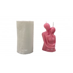 Couple Silicone Candle Mould, Candle weight 105 gm