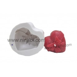 Gift Heart Silicone Candle Mould, CW - 31 Gm