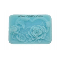 Rose Flower Rectangle Niral Soap Making Mould