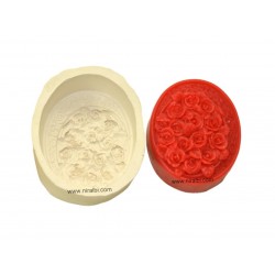 SP31183 - Niral Cute Group Of Rose Flower Silicone Soap Mould, Soap Wt - 95 gm