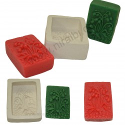 HBY31105 Niral Industries Rose Rubber Bud Soap Mould - Soap wt - 85 gm