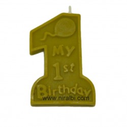 Numeric One Pillar Candle Mould