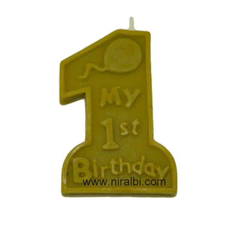 Numeric One Pillar Candle Mould