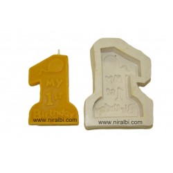My First Birthday Silicone Candle Mould