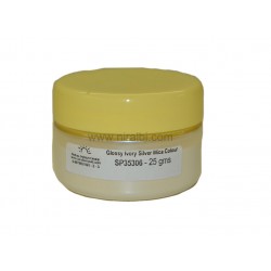 Glossy Ivory Silver Mica Colour - 25 gm