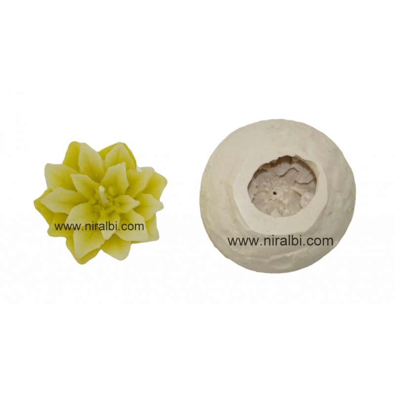 Succulent Flower Candle Mould Succulent Flower Candle Mould