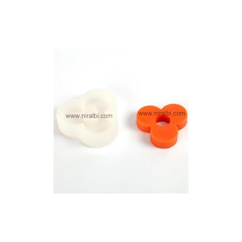 Layered - 3 Sided Club Type Silicone Candle Mould, Niral Industries- Candle weight- 18 gm Layered - 3 Sided Club Type Silicone Candle Mould, Niral Industries- Candle weight- 18 gm