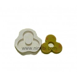 Layered - 3 Sided Club Type  Silicone Candle Mould