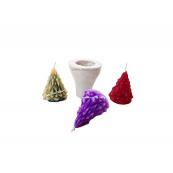 SL716 - Niral Diamont Cut Christmas Tree Silicone Mould - 32 Gm