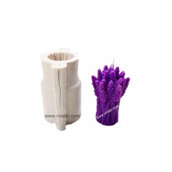 SL723 - Lavender Bouquet Candle Mould, Niral - H - 10.2 Cm