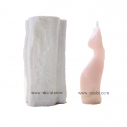 Female Silicone Cat Candle Mould.
