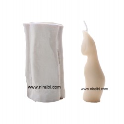 Male Silicone Cat Candle Mould, Candle Weight 59 gm