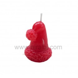 Santa Hat Curve  candle silicone mould , candle Weight 9 gm - Niral Industries