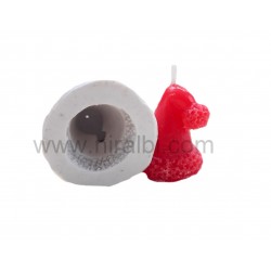 Santa Hat Curve  candle silicone mould , candle Diameter-2.2  Cm  - Niral Industries