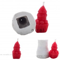 Strawberry Snowman Cupcake Candle Mould - SL766