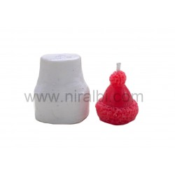 Mini Santa Straight hat silicone mould - Candle Diameter-3 cm - Niral Industries
