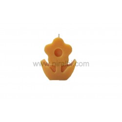 Flower With Leaf Pillar Candle Mould . H - 7.5 Cm