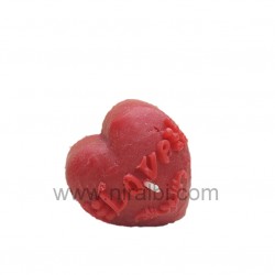 Heart With Love Silicone Candle Mould, D - 4.3 Cm