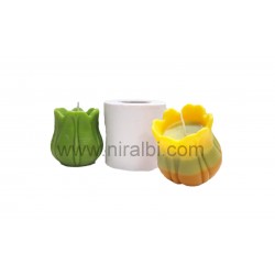 SL787 - Tulip Flower Silicone Candle Mould , Niral Indutries , Candle Weight - 135 gm