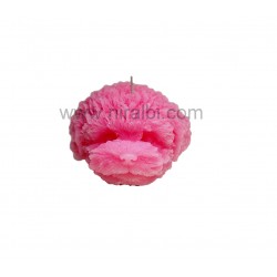 Cute Plush Dog Head Silicone Candle Mould , Candle Weight - 132 gm ,