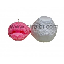 Cute Plush Dog Head Silicone Candle Mould , Candle H - 5 cm , Candle D - 7.5 cm