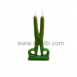 Cord Cutting Scissor Kaber Key - Candle Mould , Candle Weight - 55 gm - Niral Industries