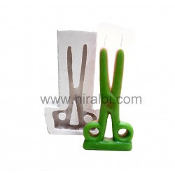 Cord Cutting Scissor Kaber Key - Candle Mould , Candle Dia - 7 , Candle H - 14 Cm Niral Industries