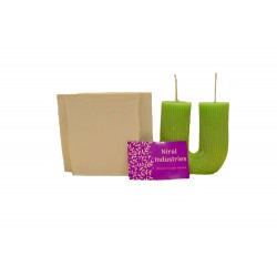 Aesthetic Ribbed U Shape Candle Mould, Niral Industries,
D-7.4 cm, H-7.8 cm