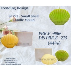 HBY793 - Small Shell Shape Candle Mould, CW - 32 cm