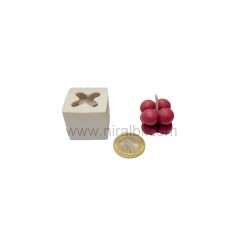 Mini Bubble Silicone Candle Mould, Niral Industries - H - 2 cm, D - 2.5 cm