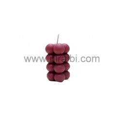 Samll Bubble Pillar Silicone Candle Mould, Niral Industries, D - 2.5 cm